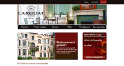 Desktop Screenshot of hotel-chateau-argoat.com