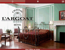 Tablet Screenshot of hotel-chateau-argoat.com